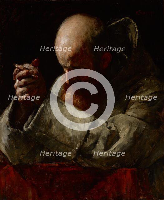 Praying Monk, about 1882-1885. Creator: William Forsyth.