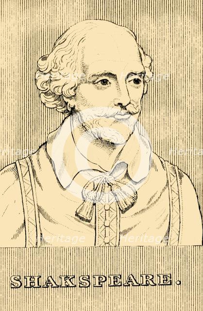 'Shakspeare', (1564-1616), 1830. Creator: Unknown.