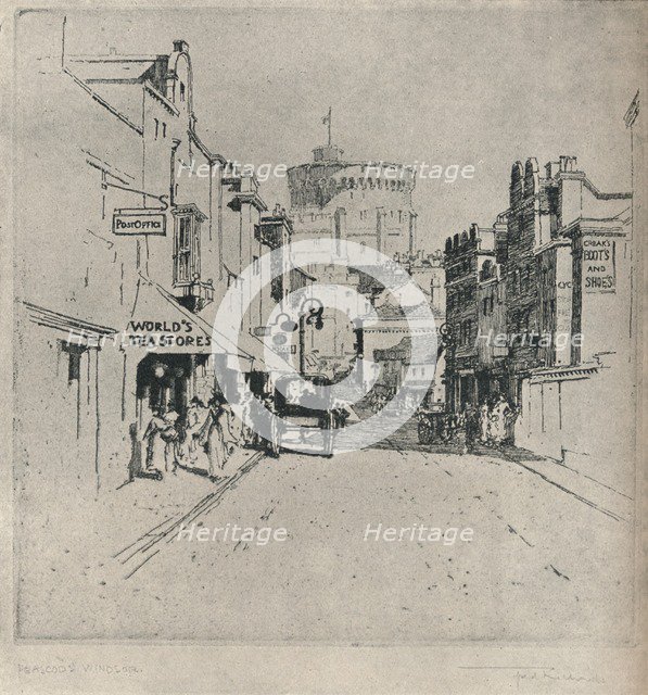 'Peascod Street, Windsor', c1918. Artist: Frederick Charles Richards.