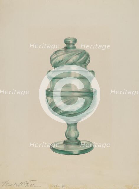 Sugar Bowl, 1935/1942. Creator: Elisabeth Fulda.