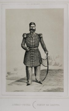 Abbas I of Egypt, (1812-1854), Wali of Egypt under the Ottomans from 1848 to 1854, 1852. Creator: Martinez.
