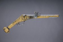 Wheellock Pistol, German, Augsburg, ca. 1560-70. Creator: Unknown.