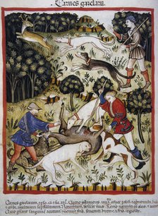 Hunting: gazelle meat, 14th century.  Creator: Unknown.