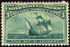 3c Flagship of Columbus single, 1893. Creator: Unknown.