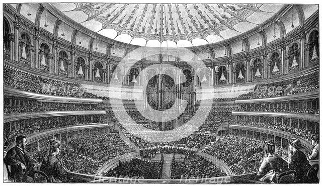 Opening of the Royal Albert Hall, London, 29 March 1871, (1900). Artist: Unknown