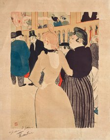 At the Moulin Rouge, La Goulue and her Sister (Au Moulin Rouge, La Goulue et sa sœur), 1892.