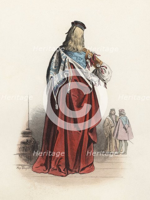 Knights of the 'Compagnia della Calza', responsible for organizing festivals such as Carnival, co…