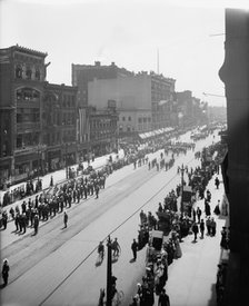 Lansing and Ann Arbor commanderies, state encampment, Michigan K.T., between 1900 and 1910. Creator: Unknown.