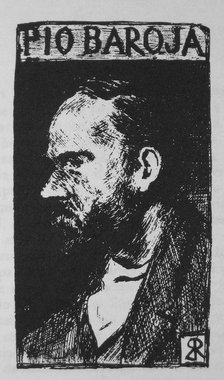 Portrait of Pio Baroja, by Ricardo Baroja published in the book 'La Busca' (The Search) 1904, edi…