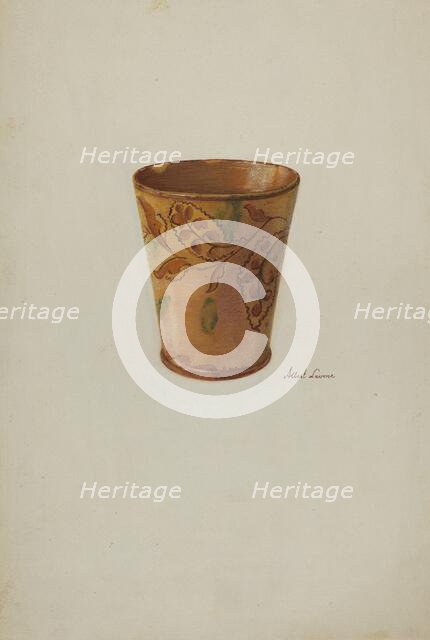 Pa. German Cup, c. 1937. Creator: Albert J. Levone.