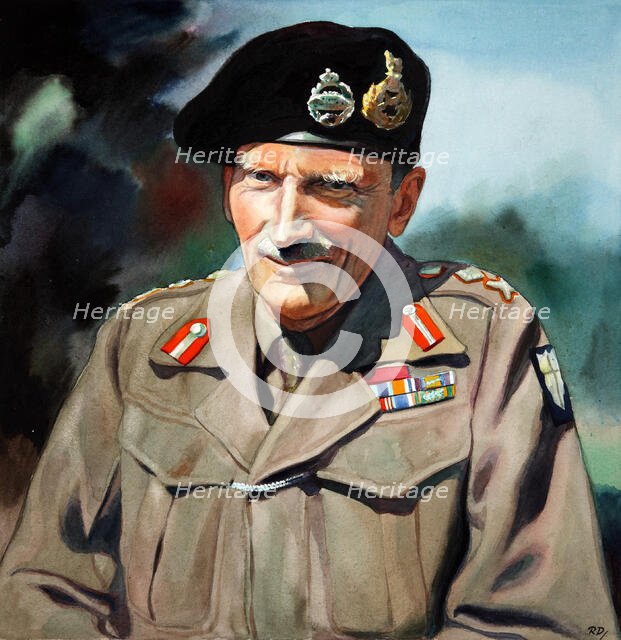 General Sir Bernard Montgomery, between 1939 and 1946. Creators: Central Office of Information, Unknown.