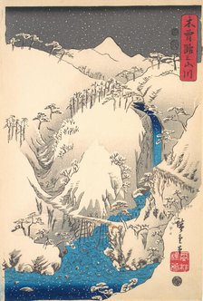 Mountains and Rivers Along the Kisokaido, ca. 1930s., ca. 1930s. Creator: Ando Hiroshige.