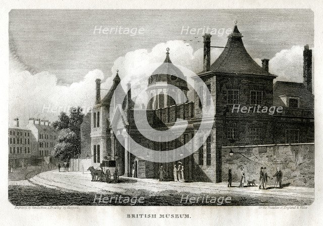 British Museum, London, c1810.Artist: Sands