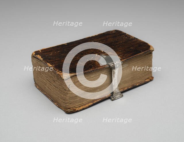 Book with clasp, 1816. Creator: Unknown.