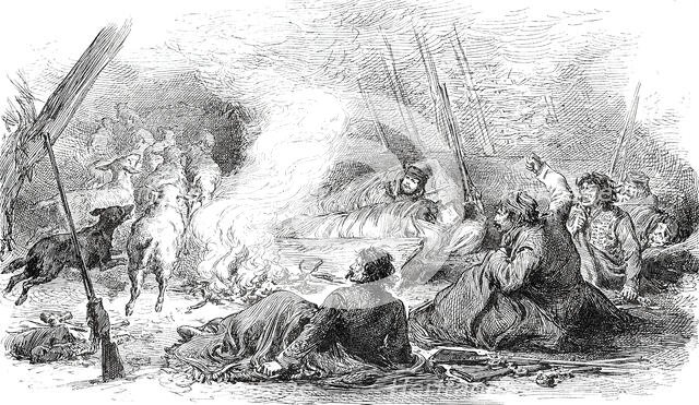 A Journey into the Herzegovina: Sleeping under Difficulties...1876. Creator: Unknown.