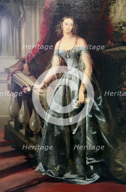 'Portrait of the Grand Duchess Olga Nikolaevna', 1841.  Artist: Christina Robertson