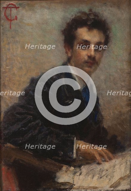 Portrait of the composer Benedetto Junck (1852-1903).