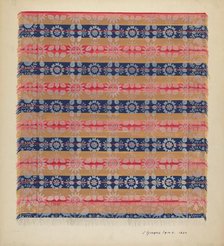 Coverlet, 1936. Creator: J. Howard Iams.