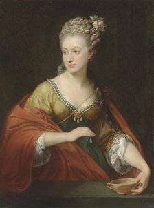 Portrait of Alexandra Evtikhievna Demidova (1724-1789) as Cleopatra, Early 1770s. Creator: Batoni, Pompeo Girolamo (1708-1787).