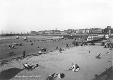 The beach at Margate, Kent, 1890-1910. Artist: Unknown
