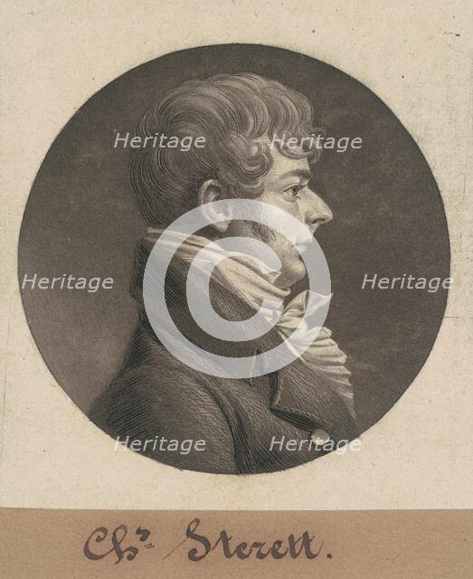 Charles Sterett, 1804. Creator: Charles Balthazar Julien Févret de Saint-Mémin.