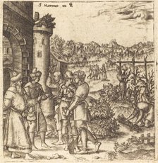 The Parable of the Laborers in the Vineyard, probably c. 1576/1580. Creator: Leonard Gaultier.