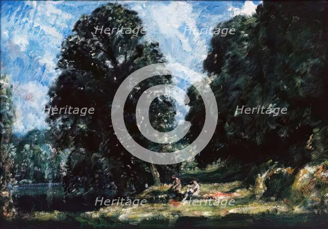 A Yorkshire River-Summer, Possibly 1928. Creator: David Thomson Muirhead.