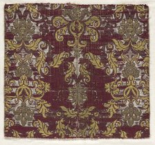 Brocatille Textile Fragment, 16th century. Creator: Unknown.