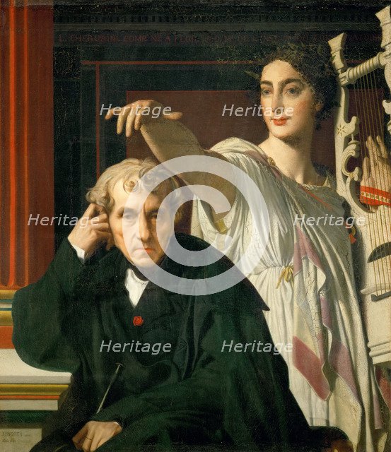 Luigi Cherubini and the Muse of Lyric Poetry, 1842.