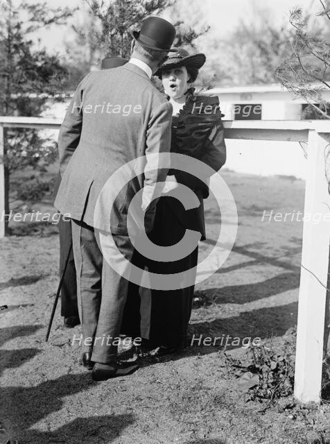 Gibson, Mrs. Preston - Horse Show, 1914. Creator: Harris & Ewing.