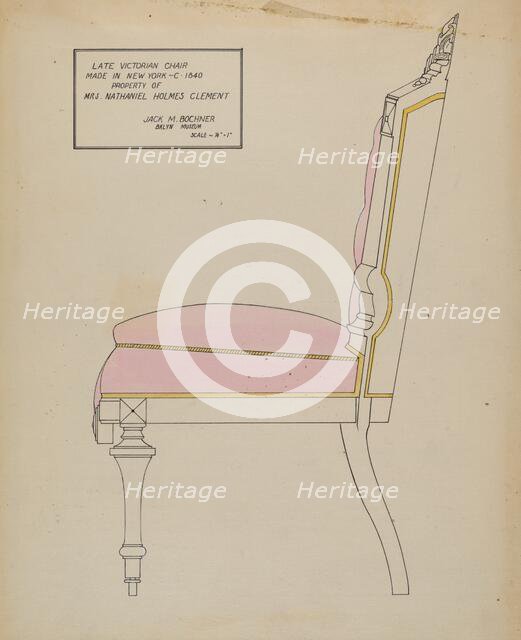 Chair, c. 1936. Creator: Jack Bochner.