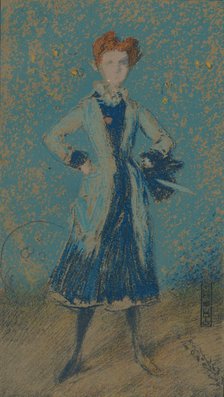 'The Blue Girl', c1874. Artist: James Abbott McNeill Whistler.