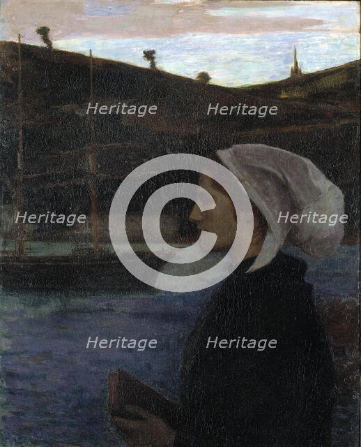 A Breton Sunday, ca. 1890. Creator: Eugene Laurent Vail.