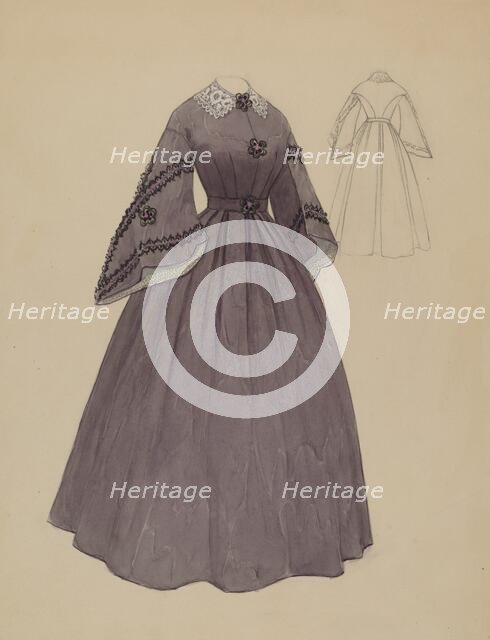 Dress, c. 1936. Creator: Virginia Berge.