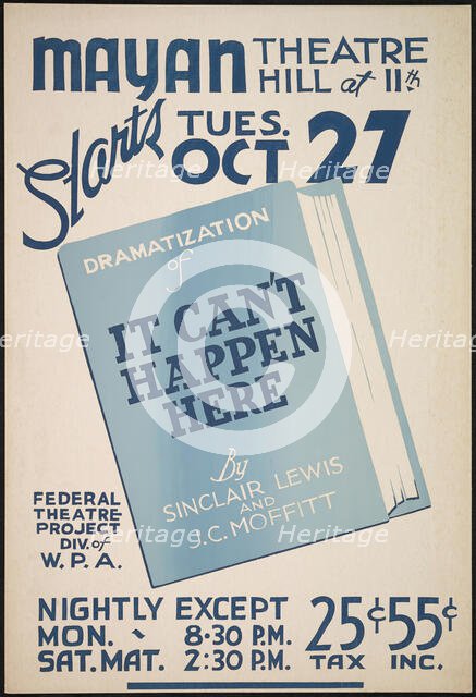 It Can't Happen Here, Los Angeles, 1936. Creator: Unknown.