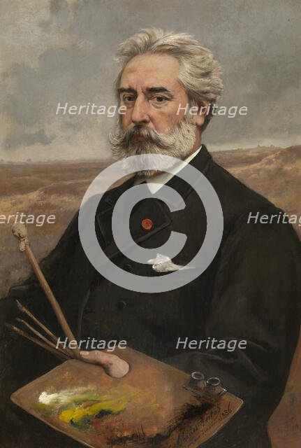 The Painter Jean Pierre François Lamorinière, 1886. Creator: Charles Verlat.