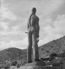 Monument dedicated to the copper miners of Arizona, Bisbee, Arizona, 1937. Creator: Dorothea Lange.