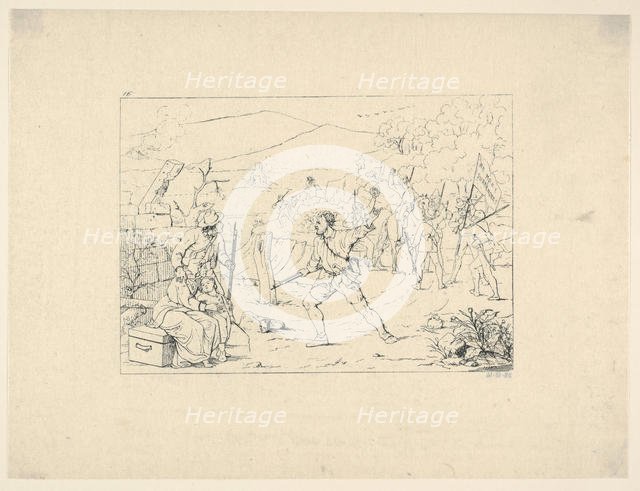 Formation of Guerrilla Bands (from Confederate War Etchings), 1861-63. Creator: Adalbert John Volck.