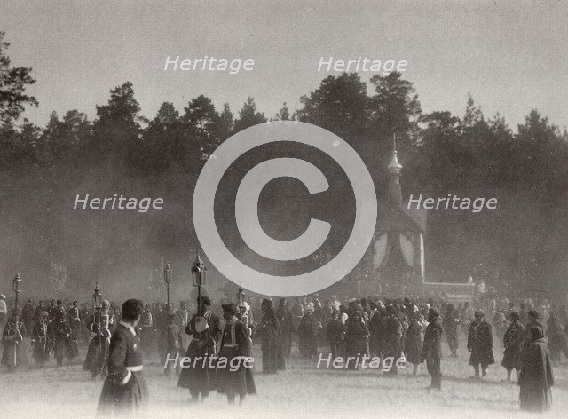 Easter procession, Sarov Monastery, Russia, 1903. Artist: K von Hahn