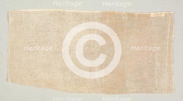 Fragment of Draped Court Apparel, 1700s. Creator: Unknown.