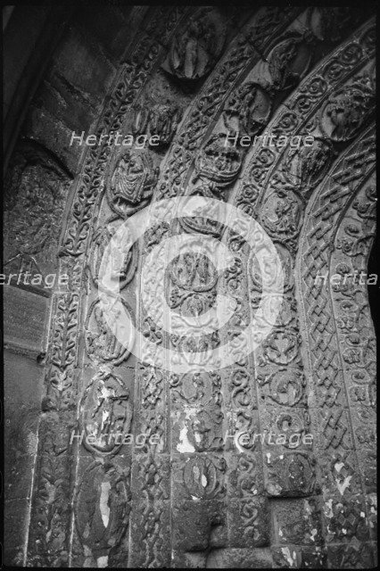St Mary and St Aldhelm's Abbey Church, Market Cross, Malmesbury, Wiltshire, c1955-1980. Creator: Ursula Clark.