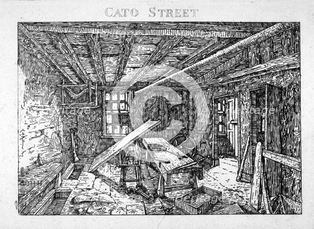 Cato Street conspiracy, 1820. Artist: William Henry Harriott