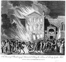 Anti-Catholic Gordon Riots, London, 6-7 June 1780. Artist: Unknown