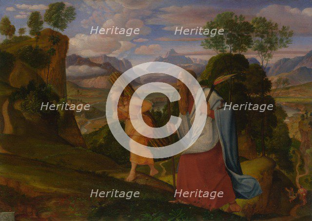 Abraham and Isaac, 1817. Artist: Olivier, Johann Heinrich Ferdinand (1785-1841)