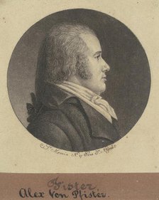 Alexander von Pfister, 1796-1797. Creator: Charles Balthazar Julien Févret de Saint-Mémin.