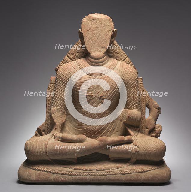 Seated Buddha, 400-430. Creator: Unknown.