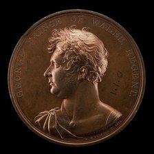 George, 1762-1830, Prince of Wales, King George V 1820 [obverse], 1814. Creator: Thomas Wyon.