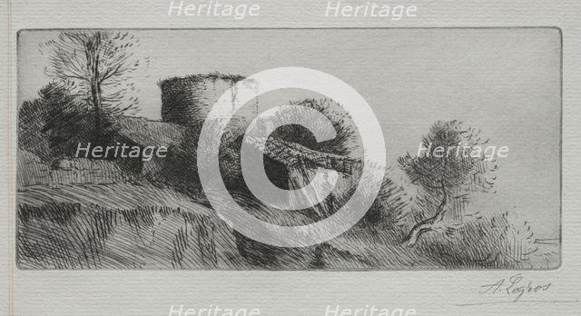 The Pigeon Tower. Creator: Alphonse Legros (French, 1837-1911).