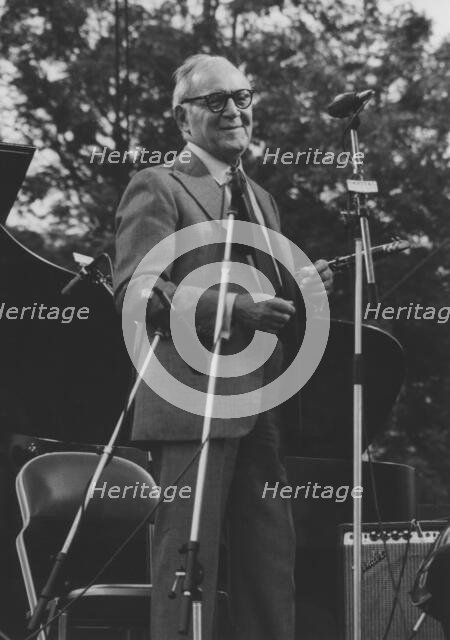 Benny Goodman, Capital Radio Jazz Festival, Knebworth,1982. Creator: Brian Foskett.