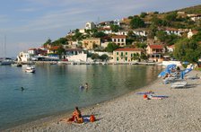 Beach, Assos, Kefalonia, Greece.